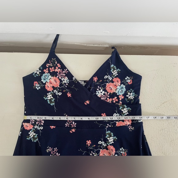 Navy Floral Kismet Mini(ish) Dress - Picture 5 of 10